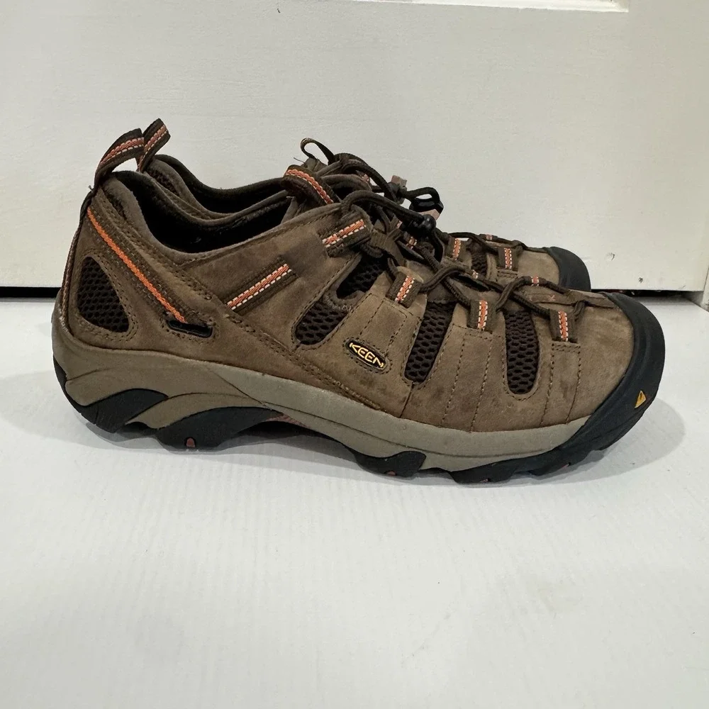 KEEN Utility Atlanta Cool Steel Toe Work Shoes Mens 11 D Brown w/ Box